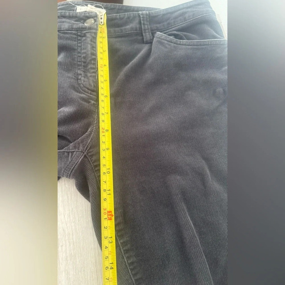 Eileen Fisher Organic Cotton Tencel Stretch Corduroy Pant Gray Size 6 *Read - Picture 8 of 11